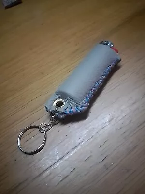 Genuine Leather Bic Lighter Cover With Key Chain • $12