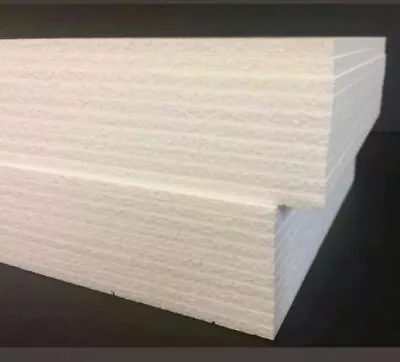 EPS Styrofoam Sheets Board 14  X 8  X 1/2  - High Quality Thickness Foam Sheets  • $30.50