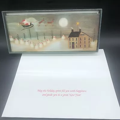 Vtg Fiddlestix Folk Art Christmas Cards 2001 Penny Lane Pub Santa & Snowmen Box • $24.99