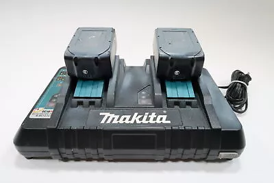 Makita DC18RD 18V Lithium-Ion Dual Port Rapid Optimum Charger Battery Combo Kit • $125.99
