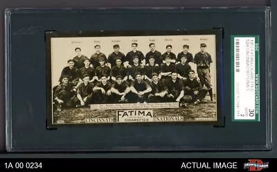 1913 T200 Fatima Teams Cincinnati Nationals Reds SGC 2 - GOOD 1A 00 0234 • $650