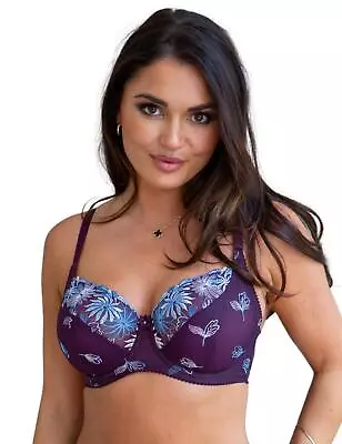 Pour Moi St Tropez Bra Full Cup Underwired Embroidered Womens Lingerie 7702 • £23.80
