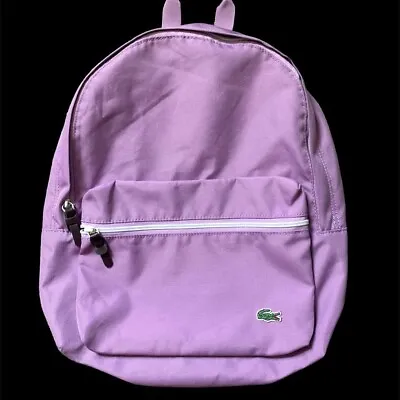 Lacoste Purple/Lavender Backpack- Excellent Condition • £73.14