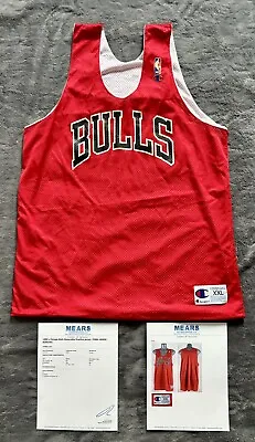 TONI KUKOC Circa 1990s Worn Used Chicago Bulls Reversible Jersey Full MEARS LOA • $999
