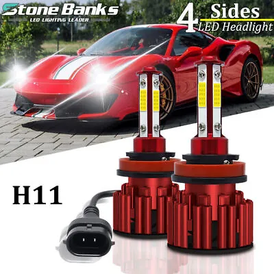 H11 H8 H9 LED Headlight Super Bright Bulbs Kit White 6000K 330000LM Hi/Low Beam • $9.99