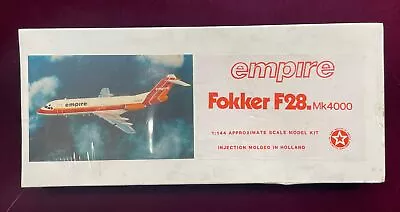 Empire Fokker F28 Mk. 4000  1/144 Scale Unassembled Resin & Plastic Aircraft Kit • $49.99