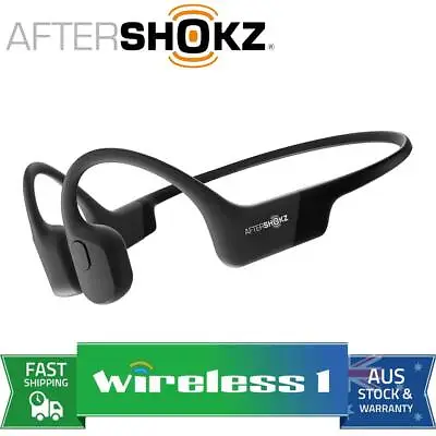 $198 • Buy Shokz (Aftershokz) Aeropex Bone Conduction Wireless Headphones - Cosmic Black