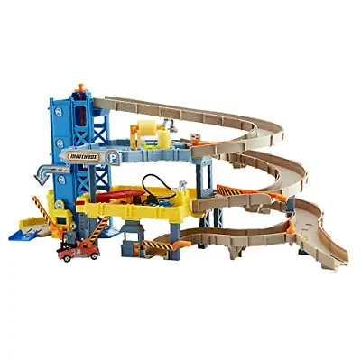 Matchbox Cars Playset 4-Level Toy Garage With Track Play Kid-Powered Elevator • $48.15