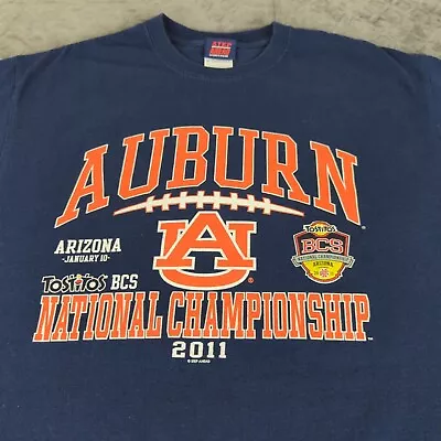 Auburn Tigers Football Shirt National Championship BCS Short Sleeve Men Medium • $14.30