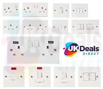 £7.65 • Buy Light Switch Electrical Socket Single Double Moulded/ Metal Boxes  **MULTI-BUY**