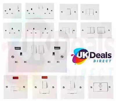 £4.95 • Buy Light Switch Electrical Socket Single Double Moulded/ Metal Boxes  **MULTI-BUY**