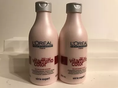 2X  Loreal Serie Expert Vitamino Color Protective Shampoo 8.45 Oz Ea  NEW • $29.99