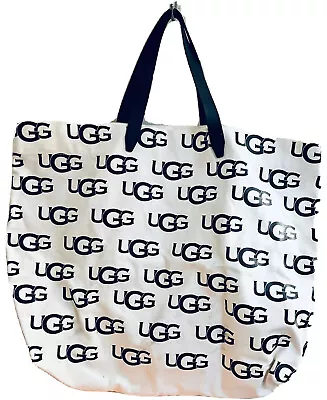 Ugg Signature  Satchel Tote Bag Black Leather Strap • $32