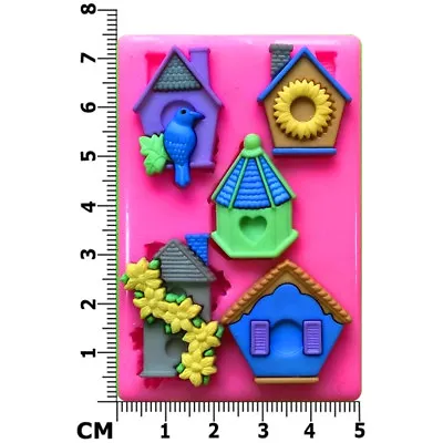 £6.50 • Buy Birdhouse Dove Houses Silicone Mould By Fairie Blessings