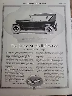 1920 Mitchell Motors Company Racine WI Wisconsin Vintage Car Ad • $14.99