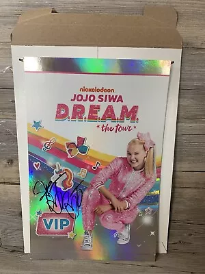 Jojo Siwa Signed Autograph D.r.e.a.m. Dream Tour Vip Poster C - Nickelodeon Star • $160.93