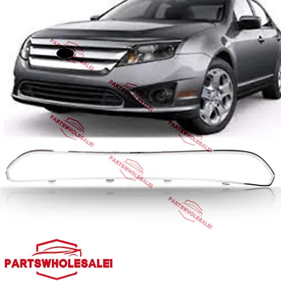 $29.99 • Buy Fits Ford Fusion 2010-2012 Front Bumper Lower Grille Molding Trim Chrome Factory