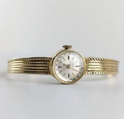 Vintage Solid 9ct 375 Yellow Gold Ladies Mechanical Watch Swiss Made SERVICED • $1599