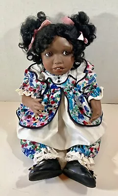 Virginia Ehrlich Turner Collector Doll Whitney African American 18 In Porcelain • $24.47