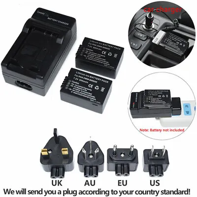 2XBattery DMW-BMB9E+charger For PANASONIC LUMIX DMC-Z100 DMC-FZ70 FZ72 DMC-FZ150 • £32.39