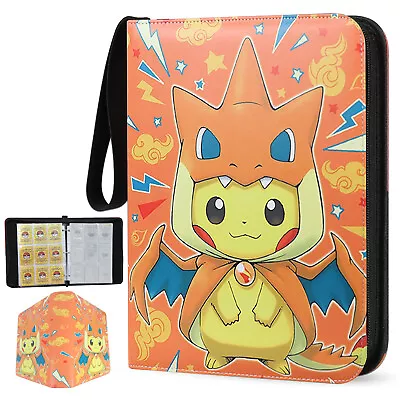 900 Card Pocket Binder 9 Pockets Trading Cards Album Folder - Pokemon Pikachu • $22.94