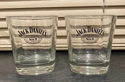 2 New JACK DANIELS Small Tumbler Whiskey Glasses - LOOSE RK3 • £12.50