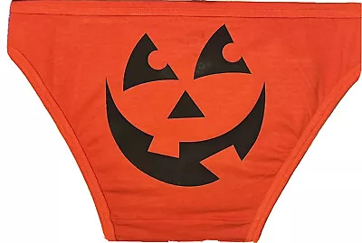 Men's Jockey Bikini Briefs: Halloween Pumpkin W/ Bats • $16.50