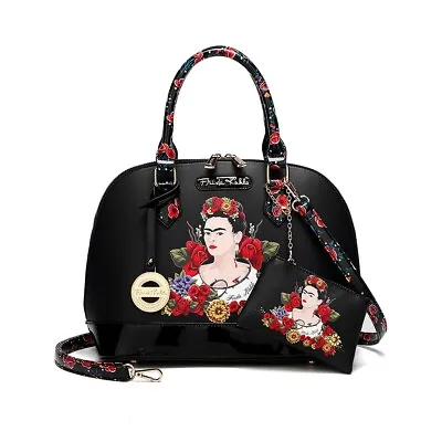 $79.99 • Buy Frida Kahlo Licensed Flower Collection Handbag - Black