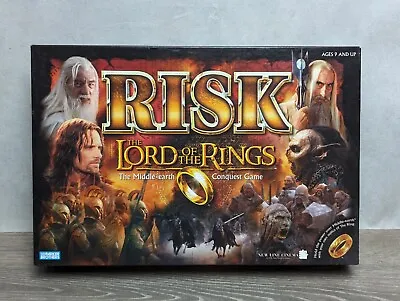 RISK Lord Of The Rings Middle Earth Conquest Board Game 100% COMPLETE! • $24.99