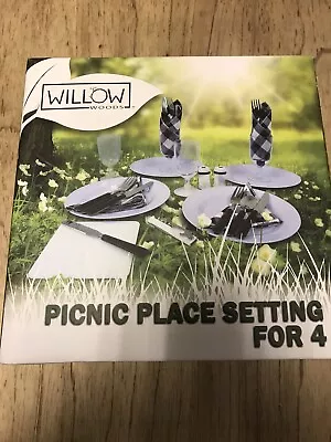 Willow Woods Picnic Place Setting For 4 • £16.38