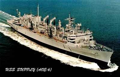 Postcard USS Supply AOE-6 Fast Combat Support Ship • $4.85