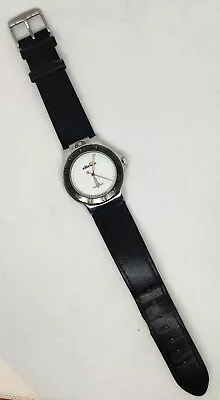 Ellesse Eclipse Wrist Watch - Black Leather Strap - Water Resistant 100M • $57