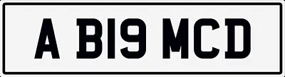 A Big Mcd💪 Mac Mcdonald Md Private Registration Cherished Number Plate Ab19 Mcd • £695