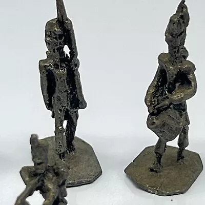 Miniature Pewter Figurines Soldiers 6 Piece Miniature • $11.93