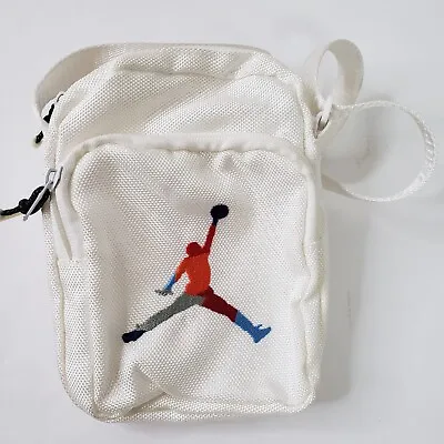 Michael Jordan Jumpman Crossbody Mini Purse 8  2 Pouches Zipper Closure EUC • $19.99