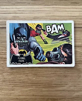 1966 A&BC Batman (Pink Back) Card #44 ‘Flying Fists’ Batman & Robin • £0.99