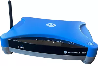 Motorola Qwest 3347 DSL Modem Wireless Router Modem With Ethernet Cable • $21.97