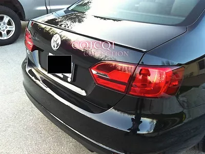 $52.40 • Buy Painted Trunk Lip Spoiler For 11-17 VW JETTA MK6 Sedan Color:L041 Black ◎