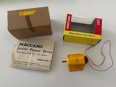 MECCANO 1960s 4.5v Motor Power Drive Unit + Box + Leaflet - 4 1/2 V • £18