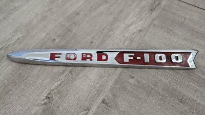 1961 1962 Ford F-100 Pickup Truck Hood Spear Trim Badge Emblem Moulding LH • $200