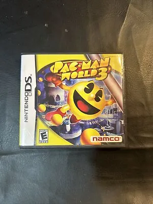 PAC-MAN WORLD 3 Nintendo DS 2005 From Namco 100% Complete! • $16.99