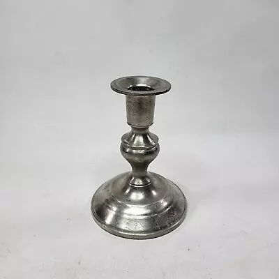 Vintage Woodbury Pewter Candlestick Holder Base 5 Inches Tall • $8.50