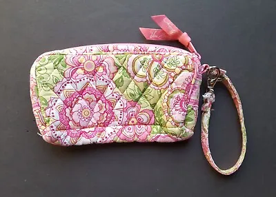 Vera Bradley Petal Pink Pattern Wristlet Wallet Makeup Bag New No Tag • $12.95