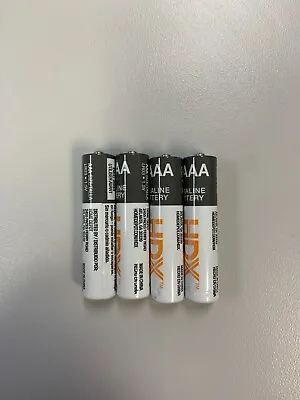 NEW Lot Of 4 HDX AAA Alkaline Batteries • $0.01