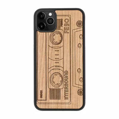 £21.99 • Buy Retro Casette Natural Carved Wooden Phone Case For IPHONE SAMSUNG HUAWEI PIXEL