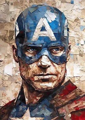 A3 Size - Captain America Poster Print Wall Art Home Decor • £7.99