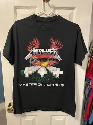 Metallica Master Of Puppets Men’s Black Shirt Size Medium • $13.99