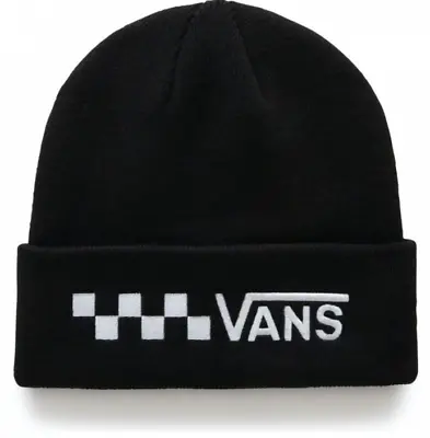 NWT VANS Off The Wall TRECKER KNIT BEANIE Fall Winter Cap BLACK WHT CHECK Adult • $22.93