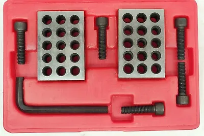  Mhc 8 Pc 1-2-3 Blocks & Screws Clamping Set With Case Machinist Blocks 123 • $55.69