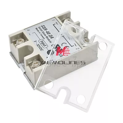 25A/40A/60A SSR-25DA 10DA 40DA 60DA Solid State Relay Module Alloy Heat Sink USA • $8.35